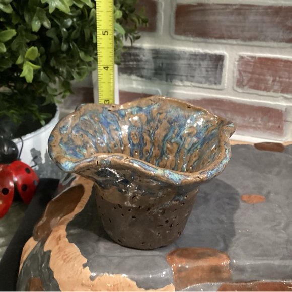 Handcrafted - Stunning - Beautiful - Ceramic Bowl - Vase - Candle Holder - RARE - Picture 12 of 14